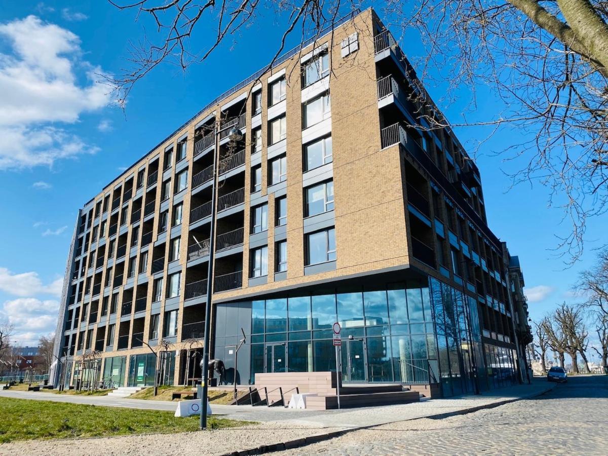 Apartamenty S&S Chlebova Gdansk Z Widokiem Na Rzeke Motlawe, Stare Miasto Buitenkant foto